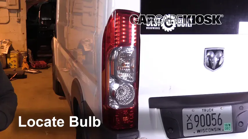 2016 Ram ProMaster 1500 3.6L V6 FlexFuel Lights Reverse Light (replace bulb)